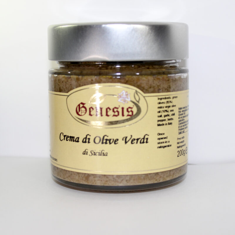 Crema di olive verdi