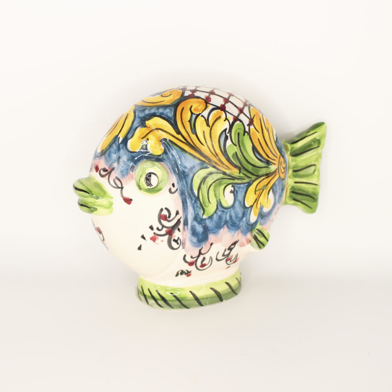 Pesce da appoggio in ceramica di Caltagirone