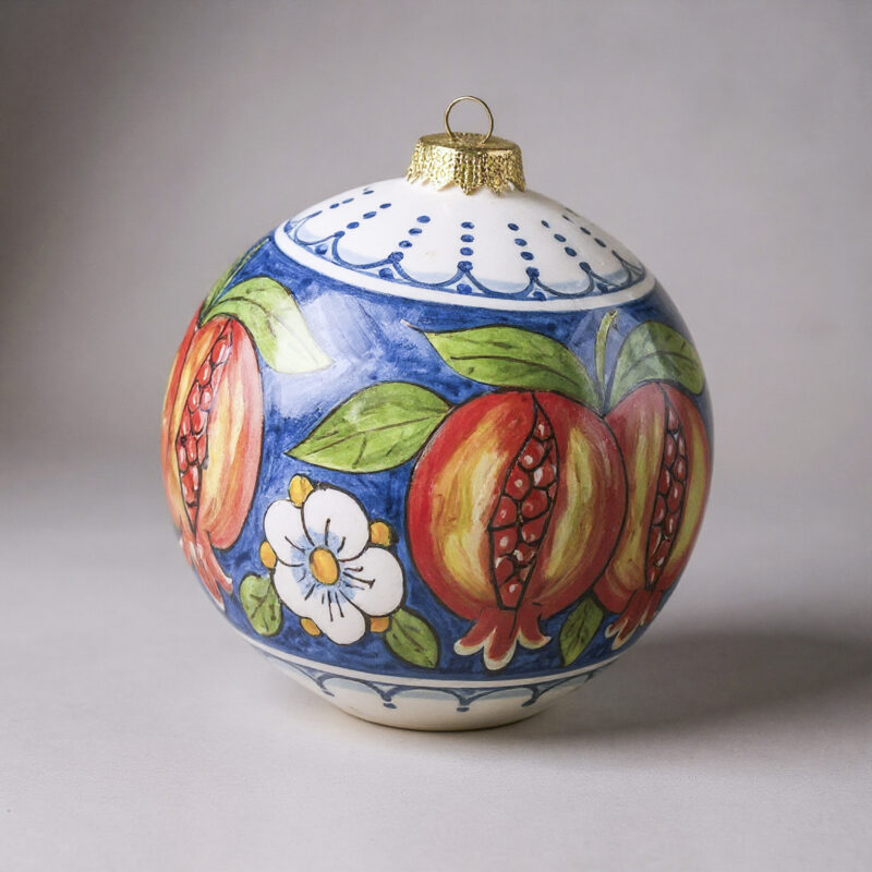 Palla di natale in ceramica di Caltagirone